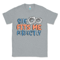 Heather Grey she fits me perfectly Classic Tee - MaliasSmallBusiness