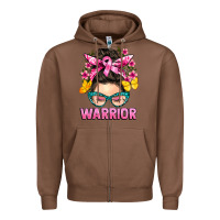 Chestnut cancer warrior messy bun Zipper Hoodie - BarkalooDesign