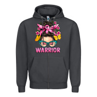 Smoke cancer warrior messy bun Zipper Hoodie - BarkalooDesign