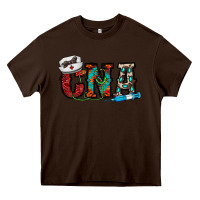 Chocolate Brown cna Heavy Core Tee - CowhideDigitalArt