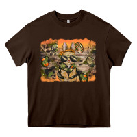 Chocolate Brown camouflage bunny background Heavy Core Tee - BarkalooDesign