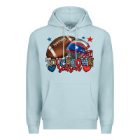 Blue Mist Touchdown season American football 4th of july Premium Hoodie - HowdyJamesFarm
