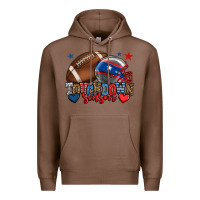 Chestnut Touchdown season American football 4th of july Premium Hoodie - HowdyJamesFarm