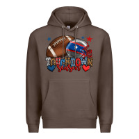 Coffee Touchdown season American football 4th of july Premium Hoodie - HowdyJamesFarm