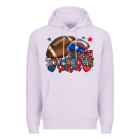 Lilac Touchdown season American football 4th of july Premium Hoodie - HowdyJamesFarm