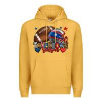 Mustard Touchdown season American football 4th of july Premium Hoodie - HowdyJamesFarm