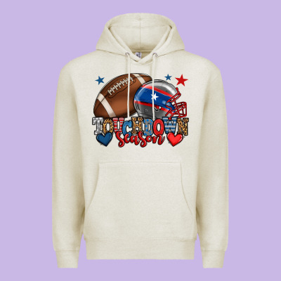 Touchdown Season American Football 4th Of July Premium Hoodie Designed By Howdyjamesfarm