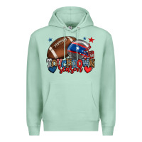 Seafoam Touchdown season American football 4th of july Premium Hoodie - HowdyJamesFarm