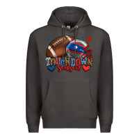 Smoke Touchdown season American football 4th of july Premium Hoodie - HowdyJamesFarm