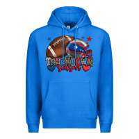 True Royal Touchdown season American football 4th of july Premium Hoodie - HowdyJamesFarm