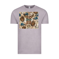 Vintage Zinc Baseball senior Vintage Tee - NancyCooperArtShop