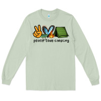 Matcha peace love camping Long Sleeve Tee - NancyCooperArtShop