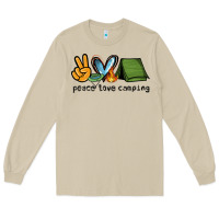 Mushroom peace love camping Long Sleeve Tee - NancyCooperArtShop
