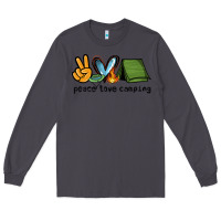 Smoke peace love camping Long Sleeve Tee - NancyCooperArtShop