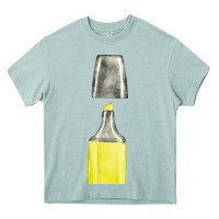 Arona yellow highlighter pen fa element Heavy Core Tee - FaDigitalArtStudio