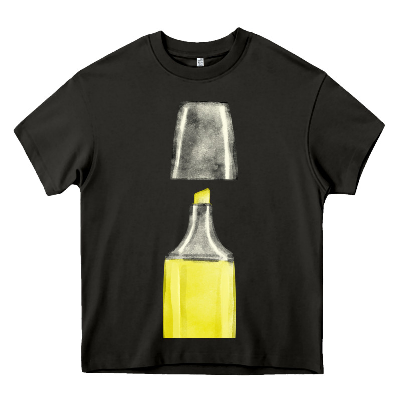 Yellow Highlighter Pen Fa Element Heavy Core Tee by FaDigitalArtStudio | Teevron
