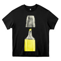 Black yellow highlighter pen fa element Heavy Core Tee - FaDigitalArtStudio