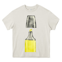 Cream yellow highlighter pen fa element Heavy Core Tee - FaDigitalArtStudio