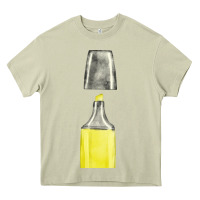 Mossy yellow highlighter pen fa element Heavy Core Tee - FaDigitalArtStudio