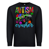 Black Autism Awareness crusher Premium Sweatshirt - NancyCooperArtShop