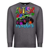 Charcoal Heather Autism Awareness crusher Premium Sweatshirt - NancyCooperArtShop