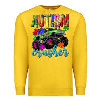 Lemon Autism Awareness crusher Premium Sweatshirt - NancyCooperArtShop