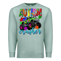 Seafoam Autism Awareness crusher Premium Sweatshirt - NancyCooperArtShop