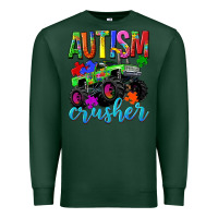 Sports Green Autism Awareness crusher Premium Sweatshirt - NancyCooperArtShop