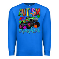 True Royal Autism Awareness crusher Premium Sweatshirt - NancyCooperArtShop