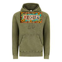 Vintage Olive jesus western patterns license plate template Vintage Hoodie - BarkalooDesign