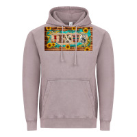 Vintage Zinc jesus western patterns license plate template Vintage Hoodie - BarkalooDesign
