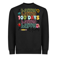 Black 100 days of school Heavyweight Sweatshirt - MaliasSmallBusiness