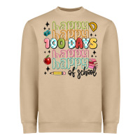 Mushroom 100 days of school Heavyweight Sweatshirt - MaliasSmallBusiness