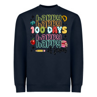 Navy 100 days of school Heavyweight Sweatshirt - MaliasSmallBusiness
