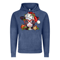 Vintage Denim Christmas baby cow Vintage Hoodie - Jasminsmagicworld
