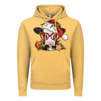 Vintage Mustard Christmas baby cow Vintage Hoodie - Jasminsmagicworld