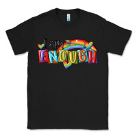 Black i am enough lgbt Classic Tee - MaliasSmallBusiness