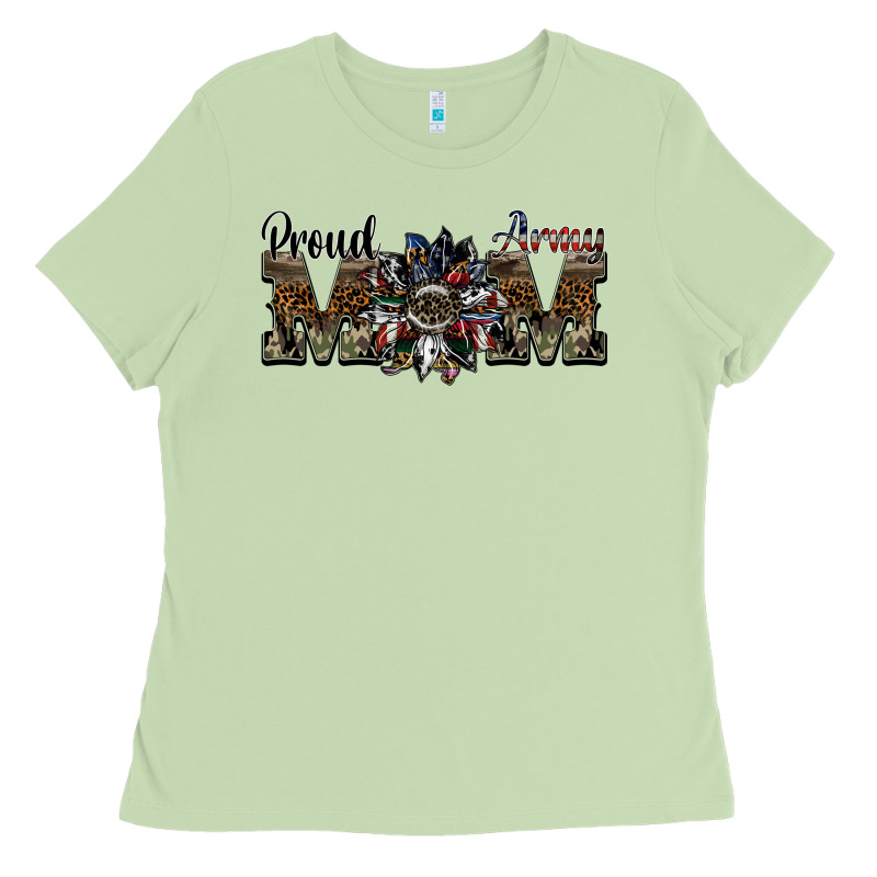 Proud Army Mom Ladies Tee by SublimationCraftShop | Teevron