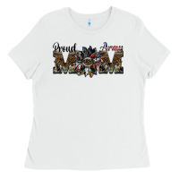 White proud army mom Ladies Tee - SublimationCraftShop