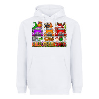 White Hallothanksmas trucks Heavyweight Hoodie - texasbilliewilder