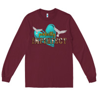Burgundy perfectly imperfect Long Sleeve Tee - NancyCooperArtShop