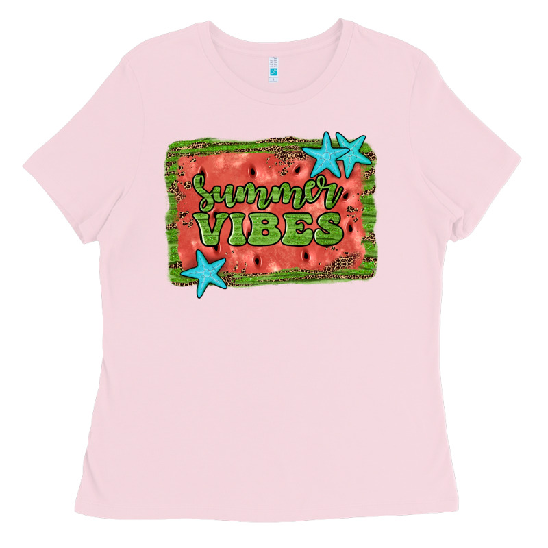Summer Vibes Watermelon Ladies Tee by JahusDesignShop | Teevron