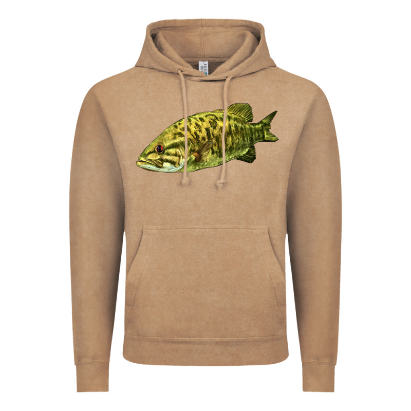 Smallmouth Bass Fish Illustrations Vintage Hoodie by LillyAllenDesigns | Teevron