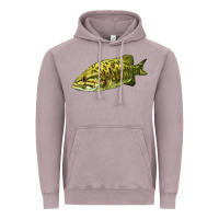 Vintage Zinc Smallmouth Bass Fish Illustrations Vintage Hoodie - LillyAllenDesigns