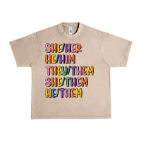French Oak lgbtq pronouns Urban Heavy Tee - MaliasSmallBusiness