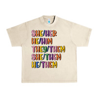 Sandshell lgbtq pronouns Urban Heavy Tee - MaliasSmallBusiness