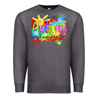 Charcoal Heather Autism accept understand love Premium Sweatshirt - NancyCooperArtShop