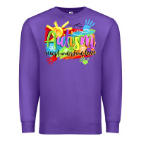Purple Autism accept understand love Premium Sweatshirt - NancyCooperArtShop
