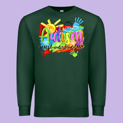 Autism Accept Understand Love Premium Sweatshirt Designed By Nancycooperartshop