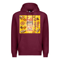 Burgundy pumpkin pie and family Premium Hoodie - TumblerDesignByShophia